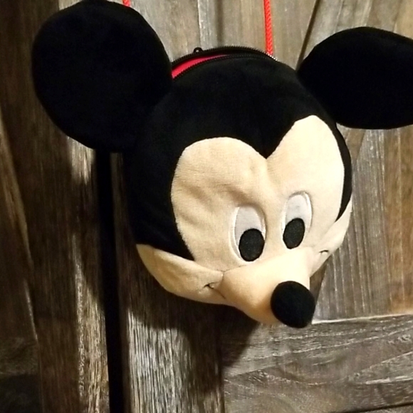 Disney Handbags - COPY - Vintage Disney Plush Mickey Mouse purse